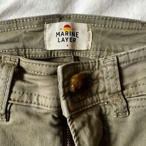 Marine Layer olive green pants size 4